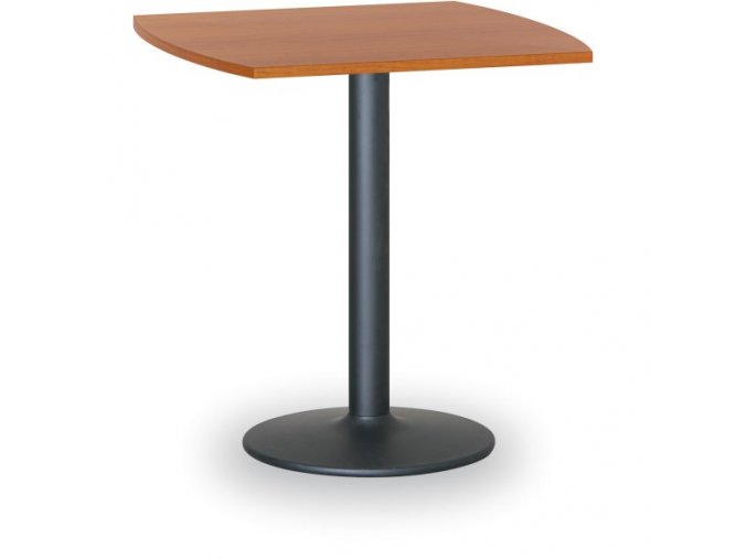 Konferenční stolek FILIP II, 660x660 mm, černá podnož, deska třešeň