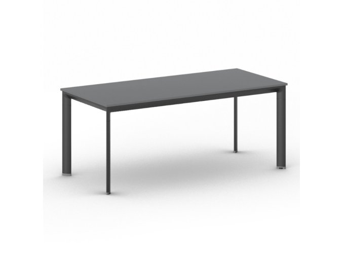 jednaci kancelarsky stul primo invitation 180x80 cm cerna podnoz grafit 106132