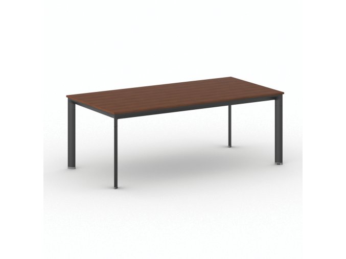 jednaci kancelarsky stul primo invitation 200x100 cm cerna podnoz tresen 104068