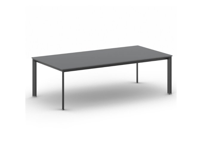 jednaci kancelarsky stul primo invitation 240x120 cm cerna podnoz grafit 106136