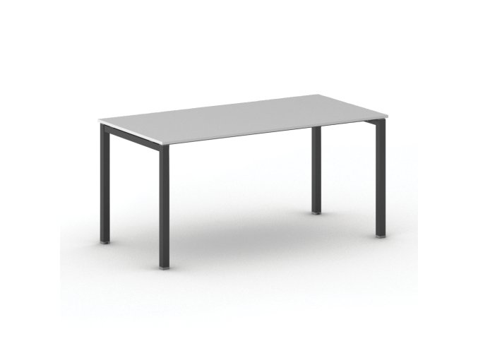 jednaci kancelarsky stul primo square 160x80 cm cerna podnoz seda 104404