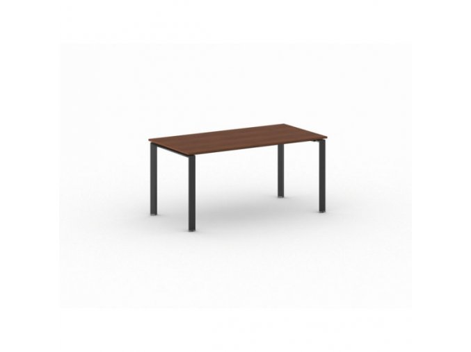 Jednací stůl INFINITY s černou podnoží 1600 x 800 x 750 mm, třešeň