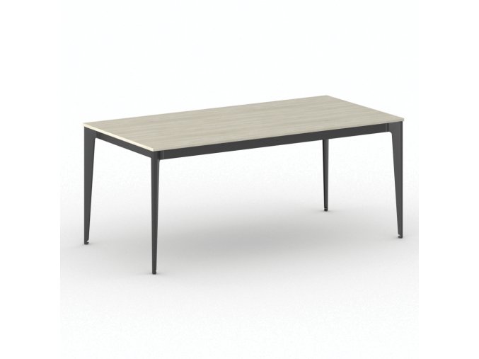 jednaci kancelarsky stul primo action 180x90 cm cerna podnoz dub prirodni 104154
