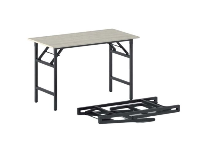 konferencni stul fast ready 120x60 cm cerna podnoz dub prirodni 20995