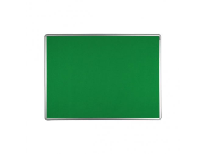 Textilní nástěnka ekoTAB v hliníkovém rámu, 900 x 600 mm, zelená
