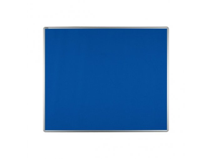 Textilní nástěnka ekoTAB v hliníkovém rámu, 1200 x 900 mm, modrá