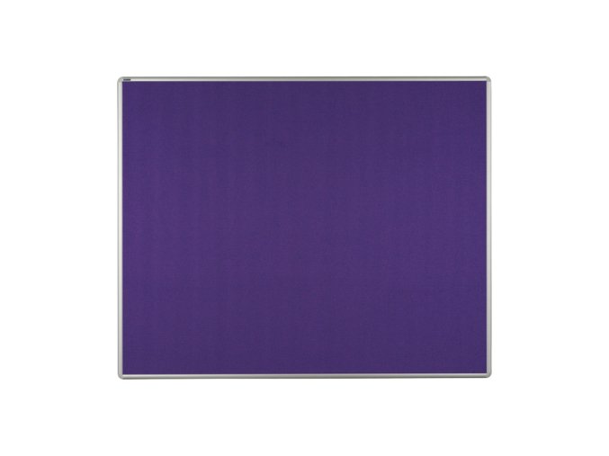 Textilní nástěnka ekoTAB v hliníkovém rámu, 1500 x 1200 mm, fialová