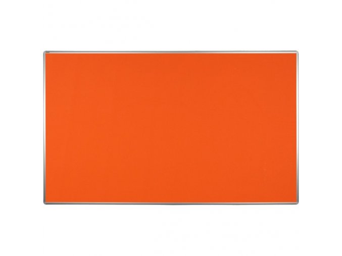 Textilní nástěnka ekoTAB v hliníkovém rámu, 2000 x 1200 mm, oranžová