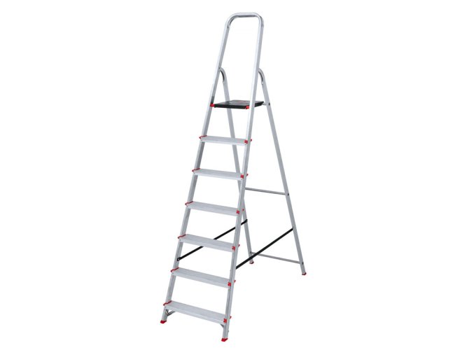Hliníkové skládací schůdky VENBOS, 1x7 stupňů