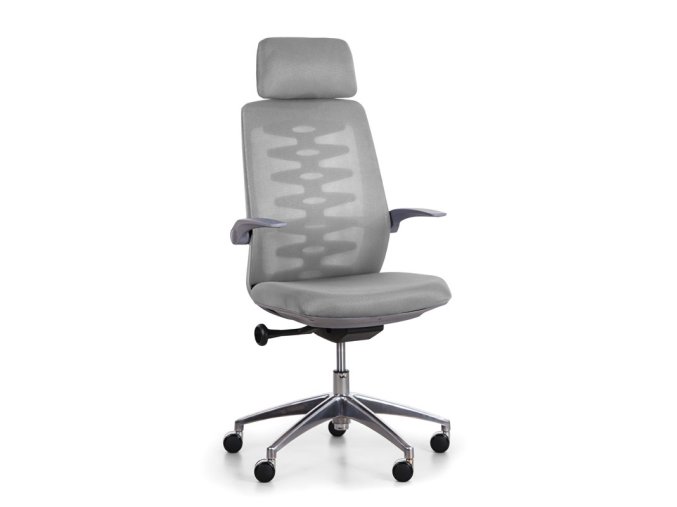 Kancelářská židle se síťovaným opěrákem SITTA GREY, šedá
