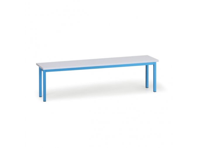 Šatní lavice, sedák - lamino, délka 1500 mm, modrá