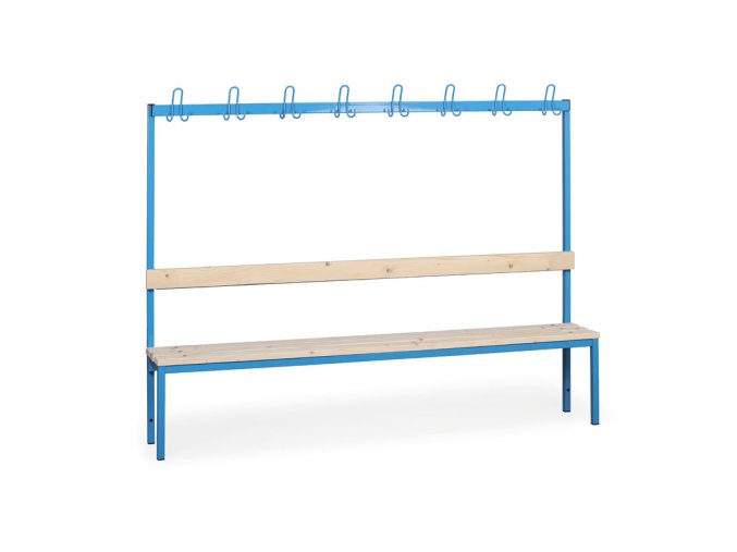 satni lavice s vesakem sedak late delka 2000 mm modre nohy 23514