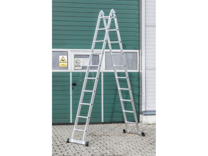 Hliníkové štafle, 2x10 stupňů