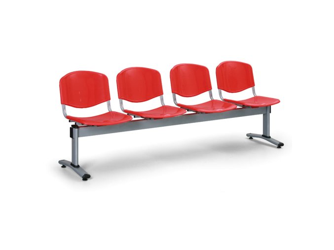 plastova lavice do cekaren verona 4 mista cervena 22825