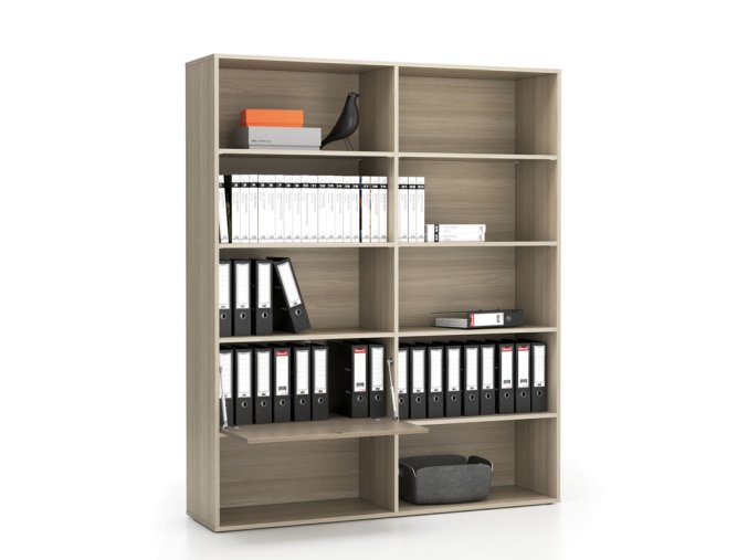 siroky kancelarsky policovy regal layers 1 box 1582 x 400 x 1905 mm 21824