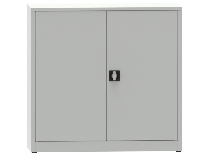 Dílenská policová skříň na nářadí KOVONA JUMBO, 2 police, svařovaná, 1150 x 1200 x 600 mm, šedá