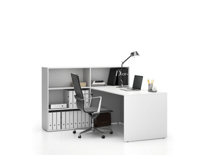 kancelarska sestava single segment 3 police leva bila bila 23899