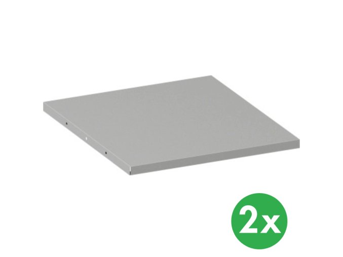 pridavna police ke kovovym skrinim 508 x 500 mm seda 2 ks 139412