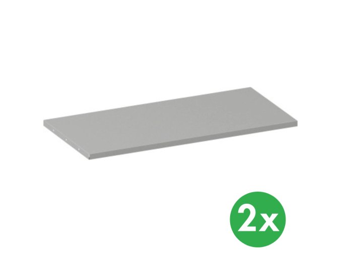 police ke kovovym skrinim 950 x 500 mm 80 kg seda 2 ks 139415