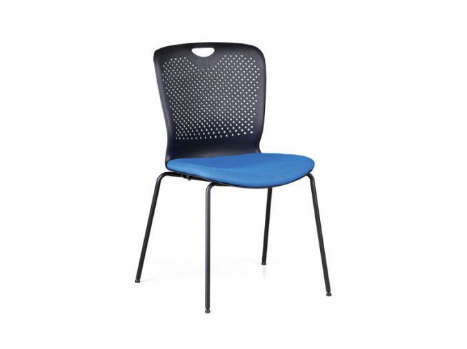 Plastová konferenční židle OPEN, modrá
