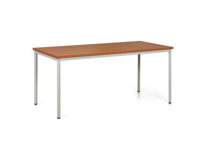 Jídelní stůl TRIVIA, světle šedá konstrukce, 1600 x 800 mm, třešeň