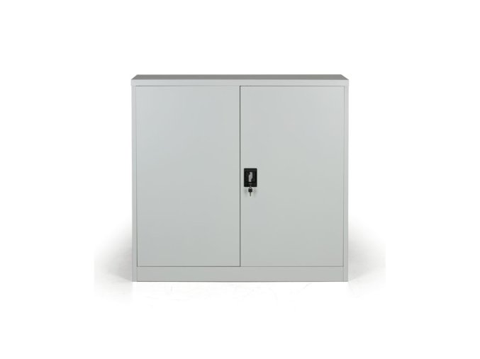 kovova spisova skrin demontovana 2 police 1200 x 1150 x 400 mm seda 27035