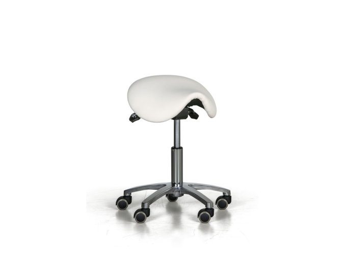 pojizdna pracovni stolicka enie sedak ve tvaru sedla mekka kolecka bila 26901