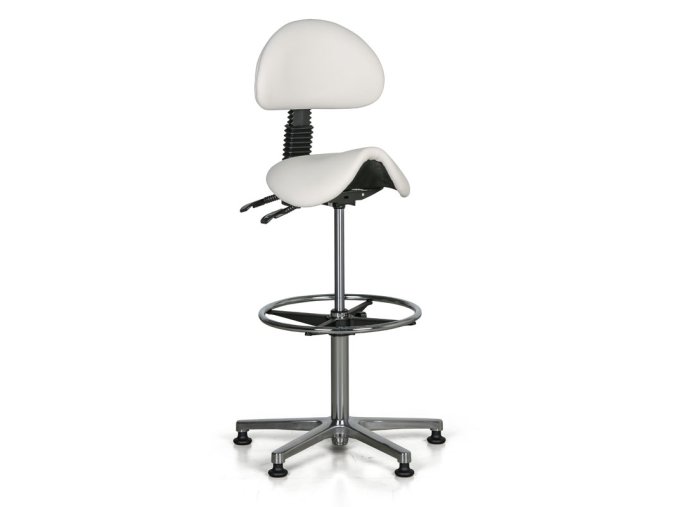 pracovni zidle elen sedak ve tvaru sedla kluzaky bila 26892