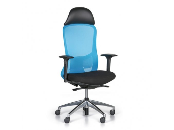 Kancelářská židle SEAT, modrá/černá