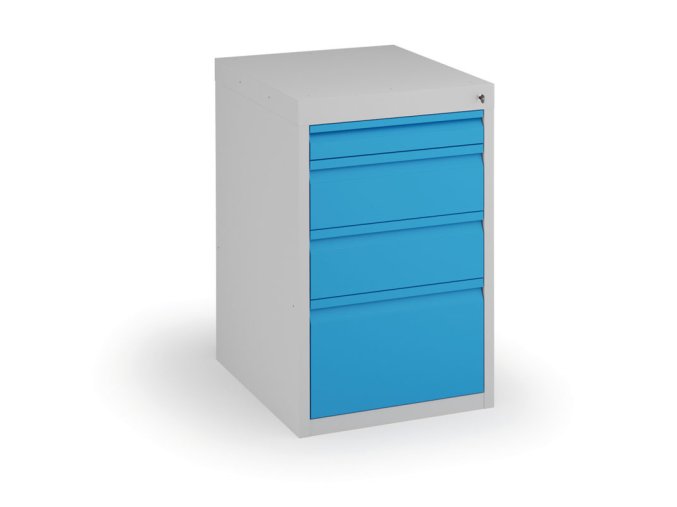 Podstavný dílenský box na nářadí KOVONA, 4 zásuvky, 800 x 480 x 610 mm