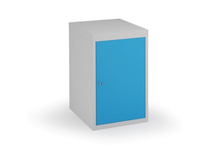 Podstavný dílenský box na nářadí s dveřmi KOVONA, bez polic, 800 x 480 x 610 mm