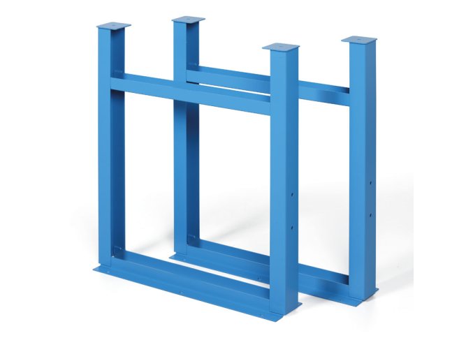 samostatna kovova noha pro dilenske stoly gd pevna vyska 810 mm modra baleni 2 ks 33966