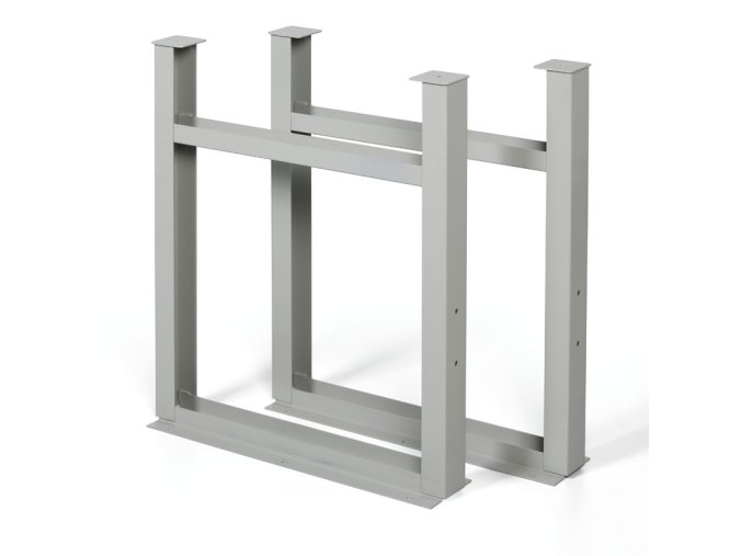 samostatna kovova noha pro dilenske stoly gd pevna vyska 810 mm seda baleni 2 ks 33967