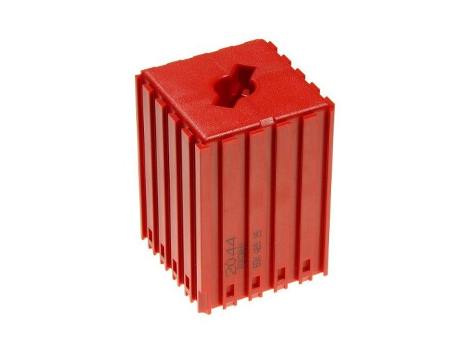 Plastový box pro upínač nástroje typu ABS 25, modul 5x5, 1 dutina , červená