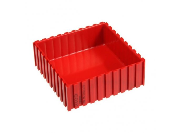 Plastová krabička na nářadí 35-100x100 mm, červená