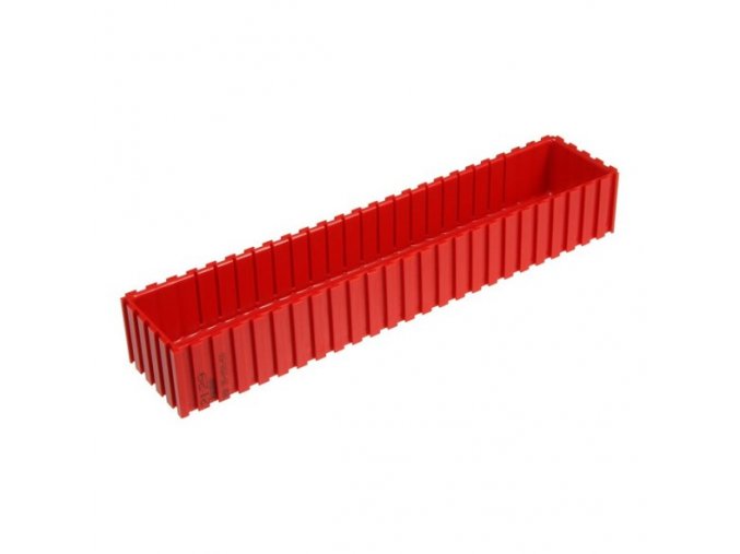 Plastová krabička na nářadí 35-250x50 mm, červená