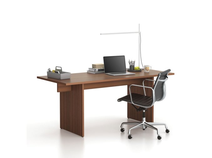 Stůl single SOLID, 1800 x 800 x 743 mm, ořech