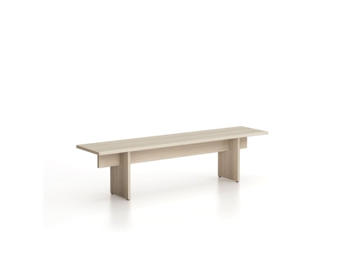 Lavice SOLID, 1800 x 400 x 443 mm, dub přírodní
