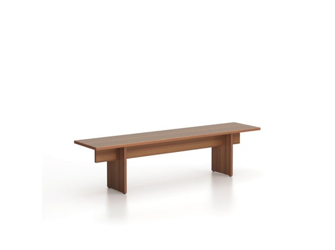 Lavice SOLID, 1800 x 400 x 443 mm, ořech