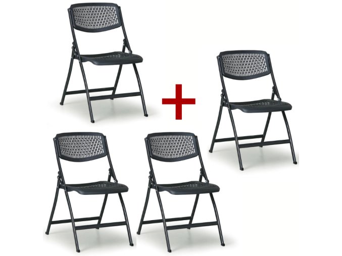 skladaci zidle click 3 1 zdarma cerna 111879