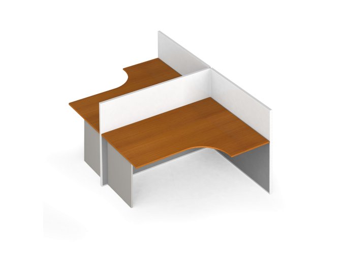 rohovy kancelarsky stul primo s paravany tvar t magneticka tabule 2 mista seda tresen 121436