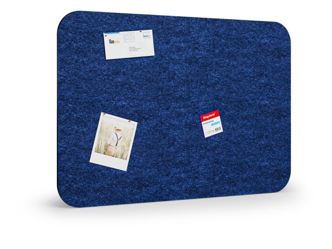 akusticka nastenka 120x80 cm kulate rohy tmave modra 56472