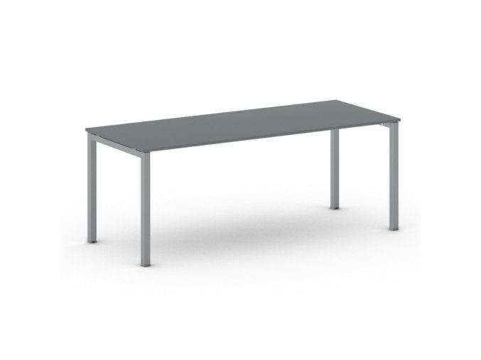 Kancelářský stůl METAL, 200x80 cm, grafit