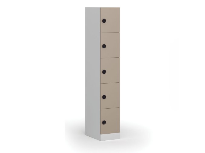 satni skrinka s1 s uloznymi boxy 5 boxu 1850 x 300 x 500 mm demont kodovy zamek bezove dvere 111157