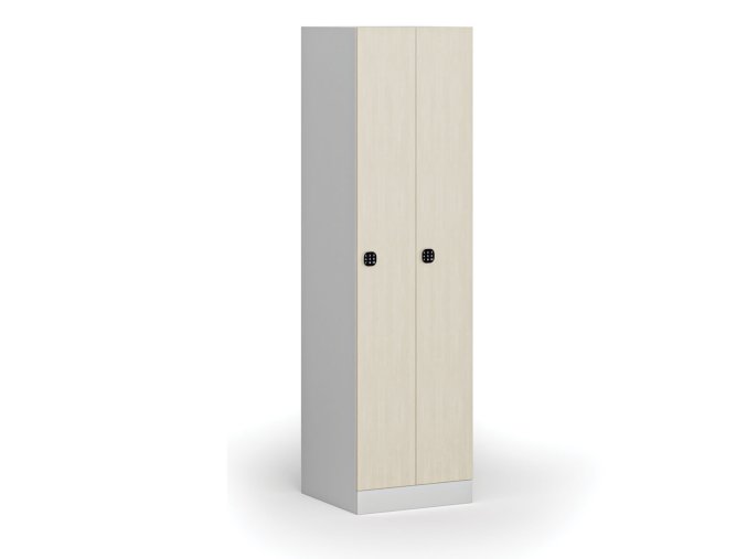 zuzena kovova satni skrinka s1 2 oddily 1850 x 500 x 500 mm demont kodovy zamek laminovane dvere briza 111135