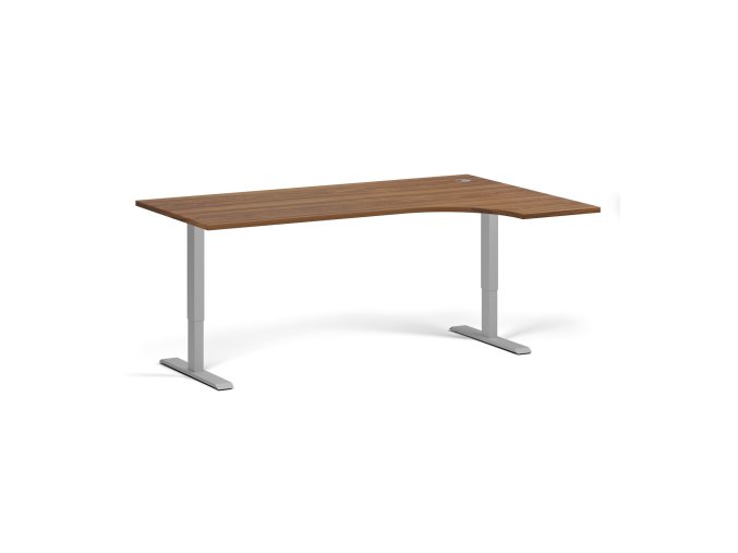 rohovy vyskove nastavitelny stul 180x120 cm 2 motory l p seda podnoz orech 98356