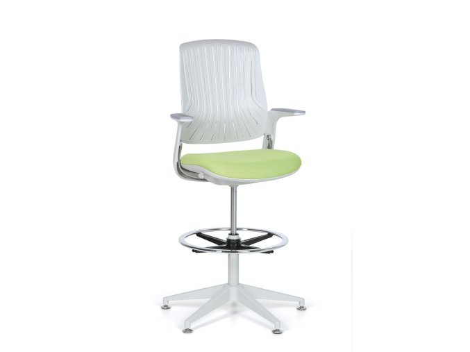 pracovni zidle greg s kluzaky zelena 71475