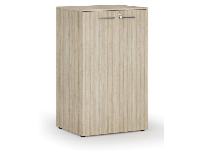 kancelarska skrin s dvermi primo wood 3 police 800 x 640 x 1335 mm dub prirodni 70780