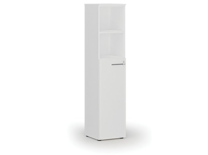 kombinovana kancelarska skrin primo white dvere na 3 patra 400 x 420 x 1781 mm bila 71302
