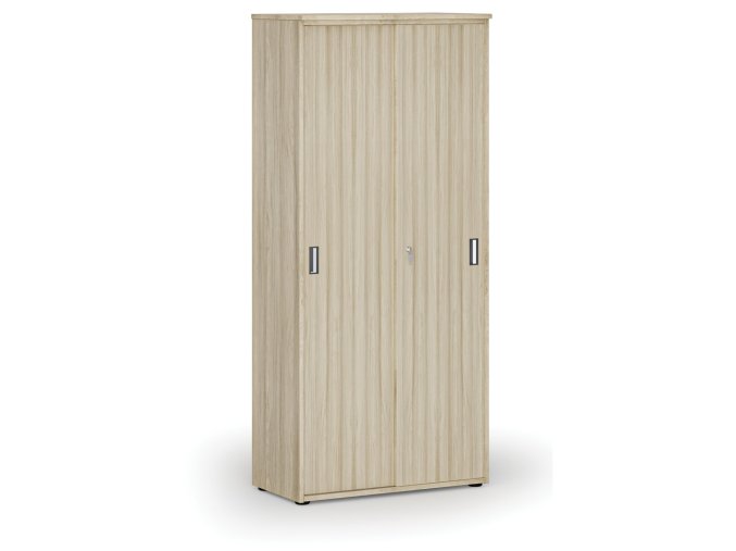 skrin se zasouvacimi dvermi primo wood 800 x 420 x 1781 mm dub prirodni 72192